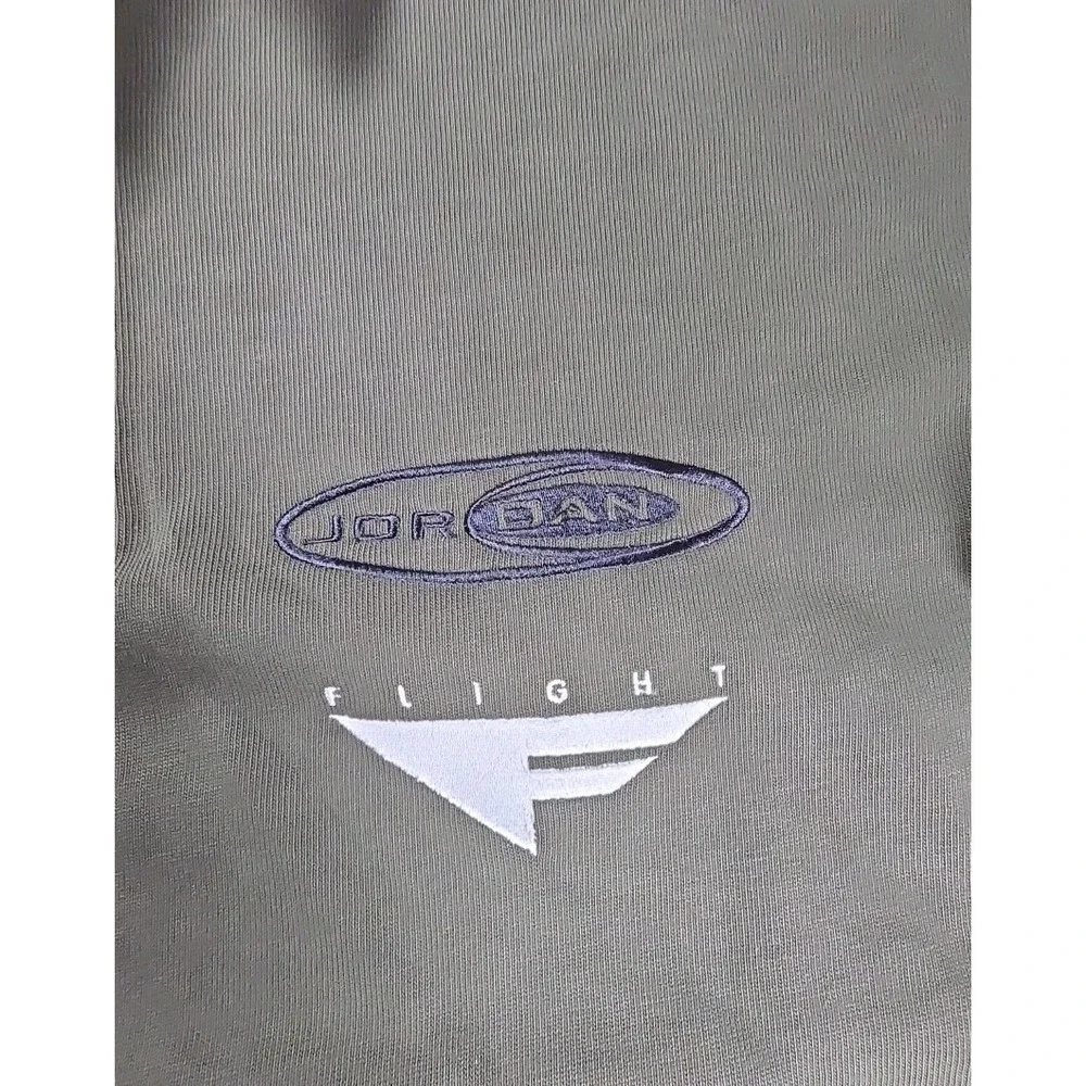 Jordan Essentials Men's Long-Sleeve Rugby Top  Cargo Khaki LARGE HF9323-325 NWT